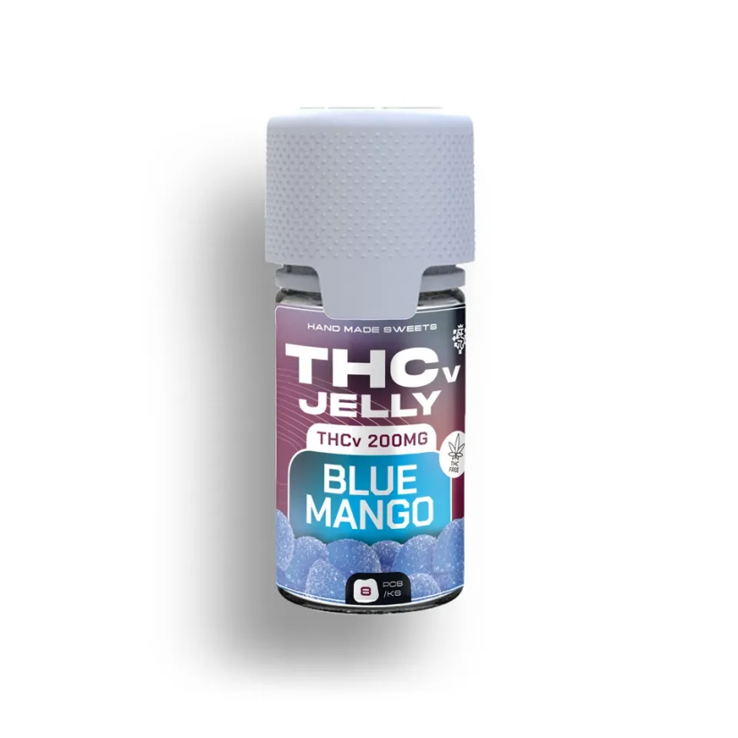 Czech CBD THCV Jelly Blue Mango, 25 mg THCV, 8 szt.
