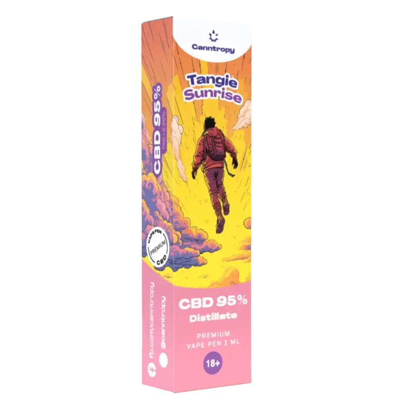 "Canntropy CBD" vienkartinis Vape Pen "Tangie Sunrise", CBD 95 %, 1 ml