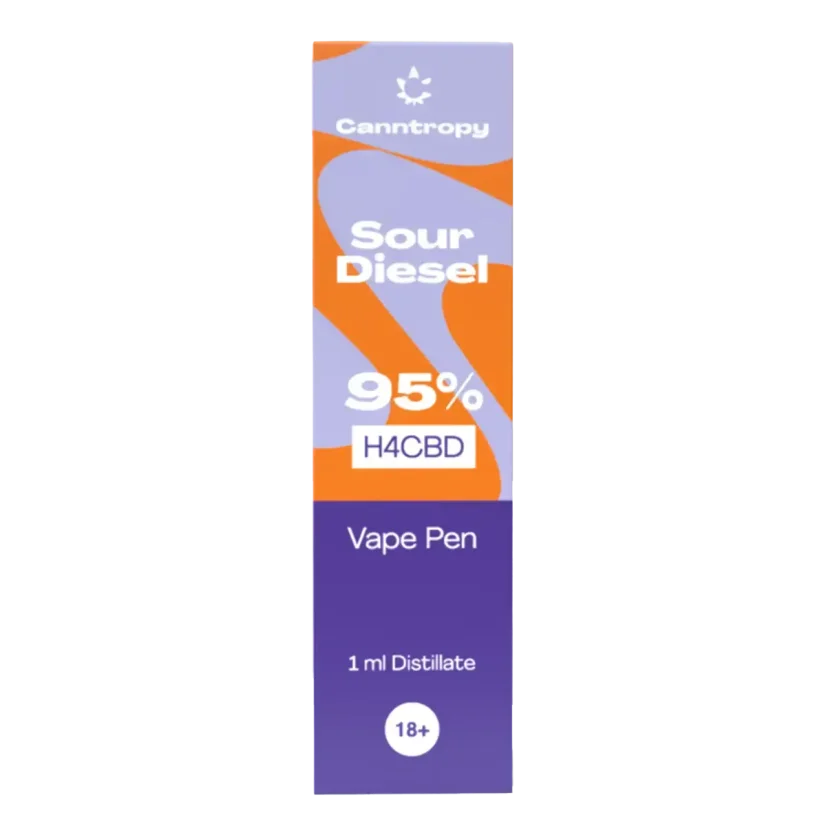 Canntropy H4CBD Vape Pen Sour Diesel 95 %, 1 ml