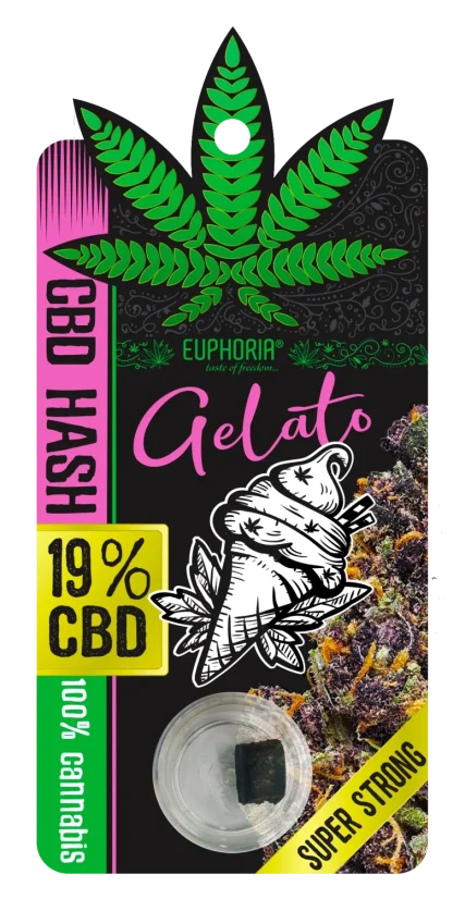 Euphoria CBD Hash 19% GELATO, 1 g