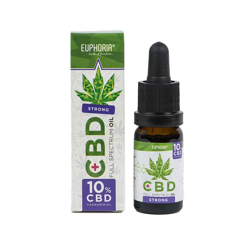 Euphoria CBD olej 10%, 10 ml, 1000 mg Euphoria CBD olej 10%, 10 ml, 1000 mg