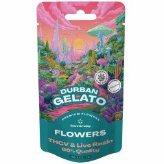 Canntropy THCV Flor Durban Gelato resina terpenos vivos, THCV 96% calidad, 1 g - 100 g
