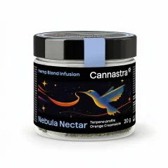 Cannastra Mezcla de cáñamo - Néctar Nebula, flores molidas, helado de naranja (20 g)