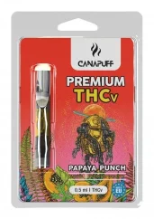 CanaPuff THCV-cartridge PAPAYA PUNCH, THCV 79 %, 0,5 ml