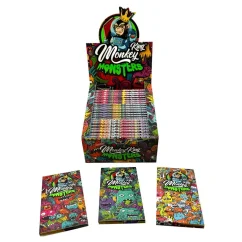 Monkey King KSS töltőpapírok szűrőhegyekkel Magnetic Monsters, 1 füzet