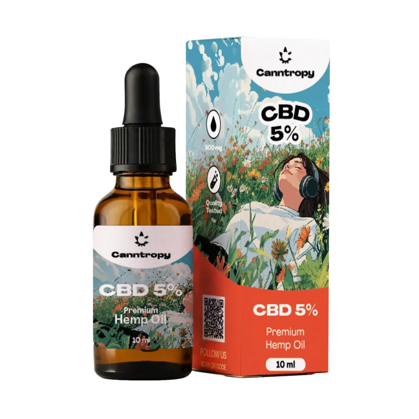 Aceite de Cáñamo CBD Canntropy, 5%, 500mg, 10ml