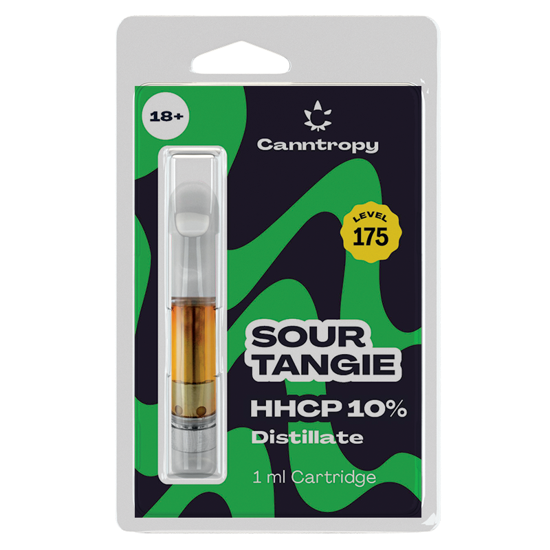 Canntropy HHCP Cartridge Sour Tangie - 10 % HHCP, 85 % CBD, 1 ml