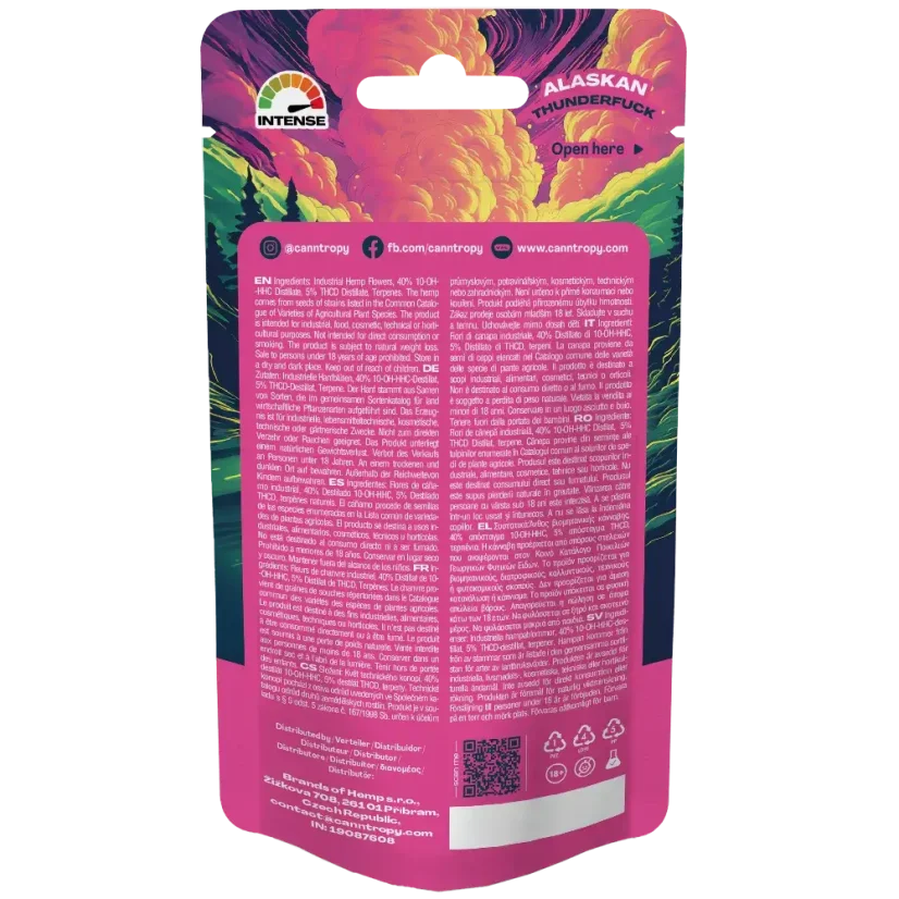 Canntropy 10-OHCD Flower Alaskan Thunderfuck, 50 % 10-OHCD, 1 – 5 g