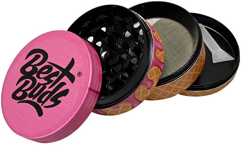 Best Buds Grinder Gelato Raspberry Cone, 4 części (50 mm)