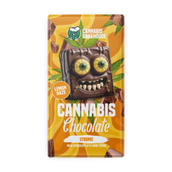 Cannabis Bakehouse Tavoletta di cioccolato al latte con semi di canapa, Lemon Haze, 1 pz.