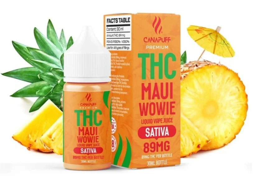 CanaPuff THC+ liquid Maui Wowie, 89 mg, 30 ml