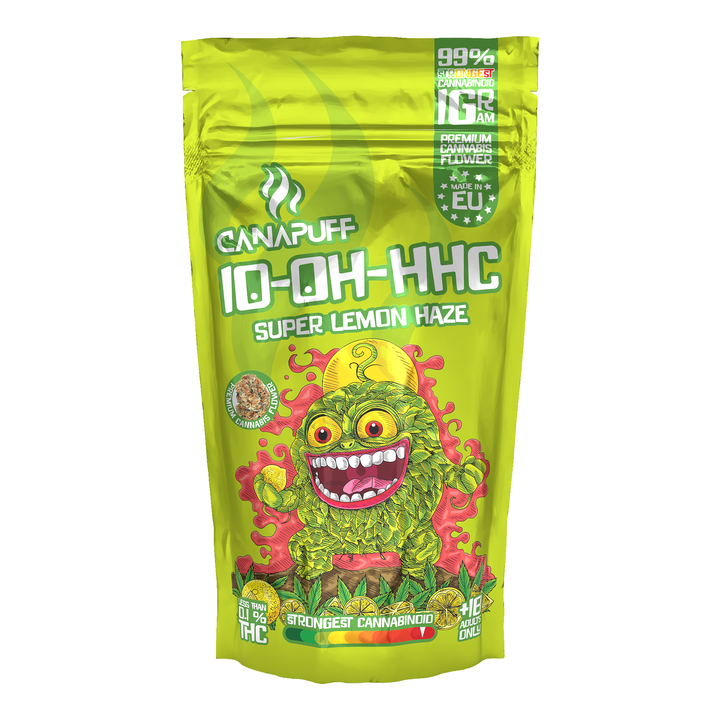 CanaPuff 10-OH-HHC Flower Super Lemon Haze, 10-OH-HHC 99
