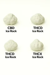 Jääkiviõite näidiskomplekt - CBD jääkivi, HCT jääkivi, THCD jääkivi, THCX jääkivi, 4 x 1 g