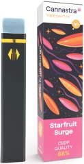 Cannastra CBDP Jednorázovka Starfruit Surge,  kvalita CBDP 88 %, 1 ml