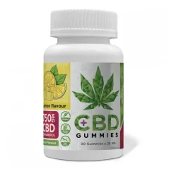 Euphoria CBD Gummies Lemon 750 mg CBD, 30 pcs x 25 mg, 90 g