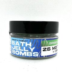 Czech CBD BOMBES DE GELÉE DE BAIN AU THC Pomme verte, 5 pièces x 25 mg, 125 mg de THC