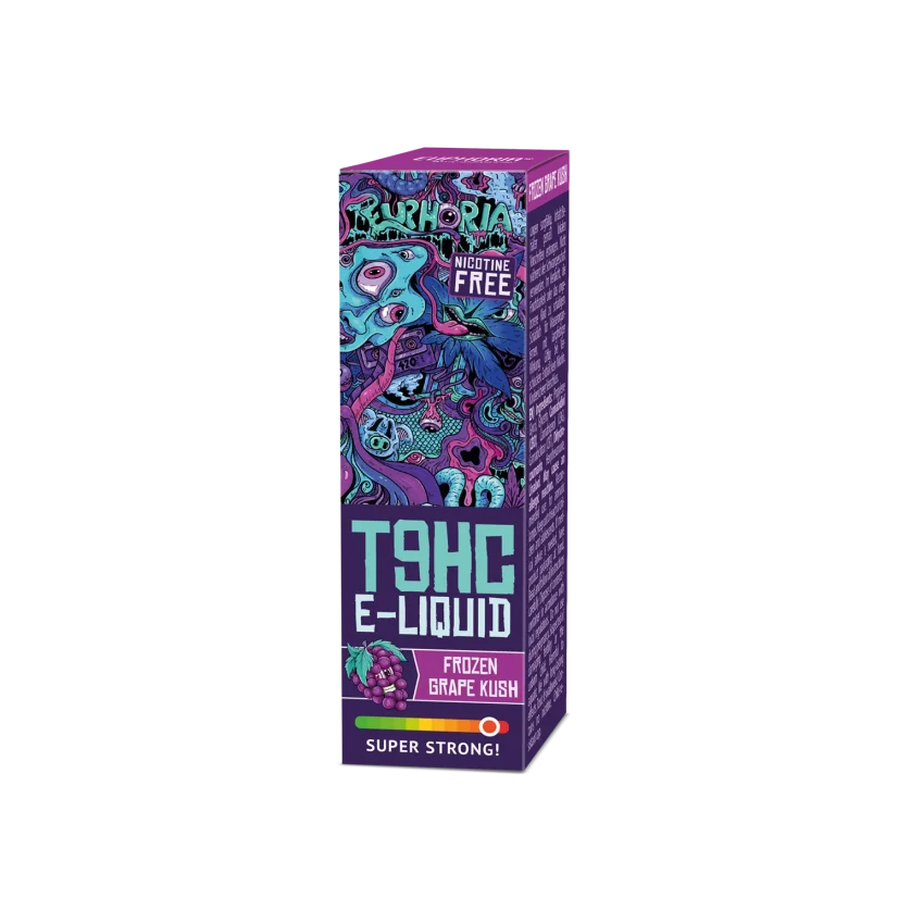 Euphoria T9HC Liquid Frozen Grape Kush, 10 ml