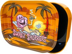 Best Buds vékony dobozos gördülő tálca tárolóval, Sunset Sherbet