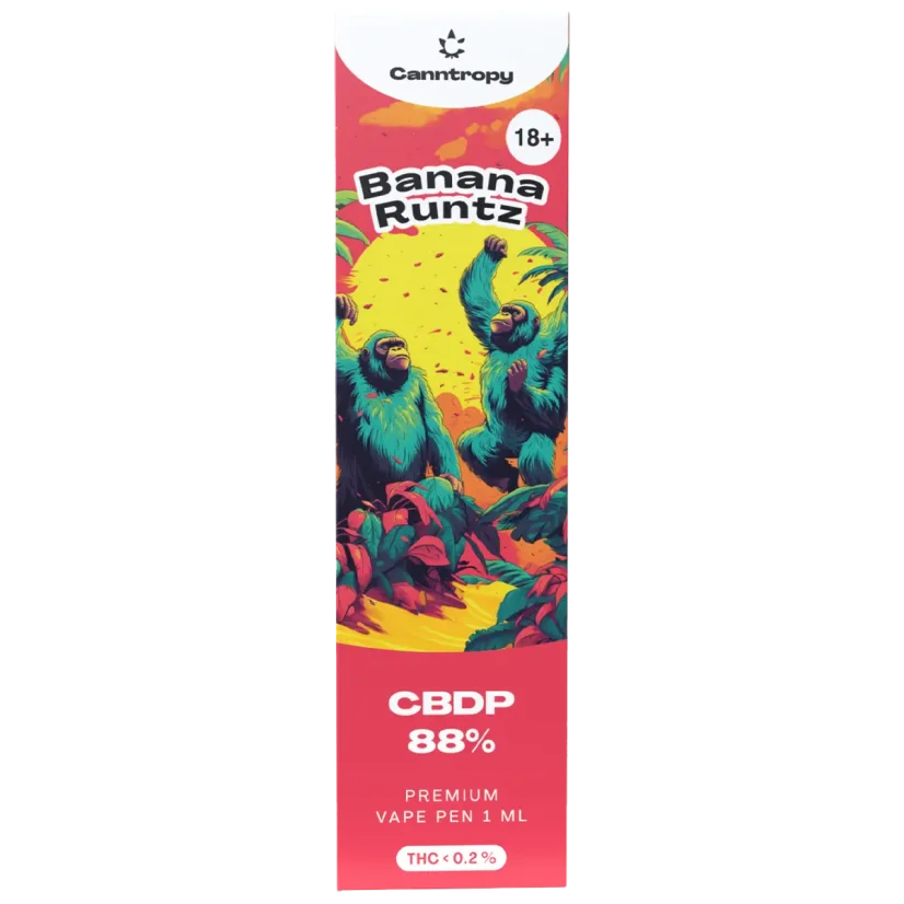 Canntropy CBDP vape pero Banana Runtz, CBDP 88% kakovosti, 1 ml