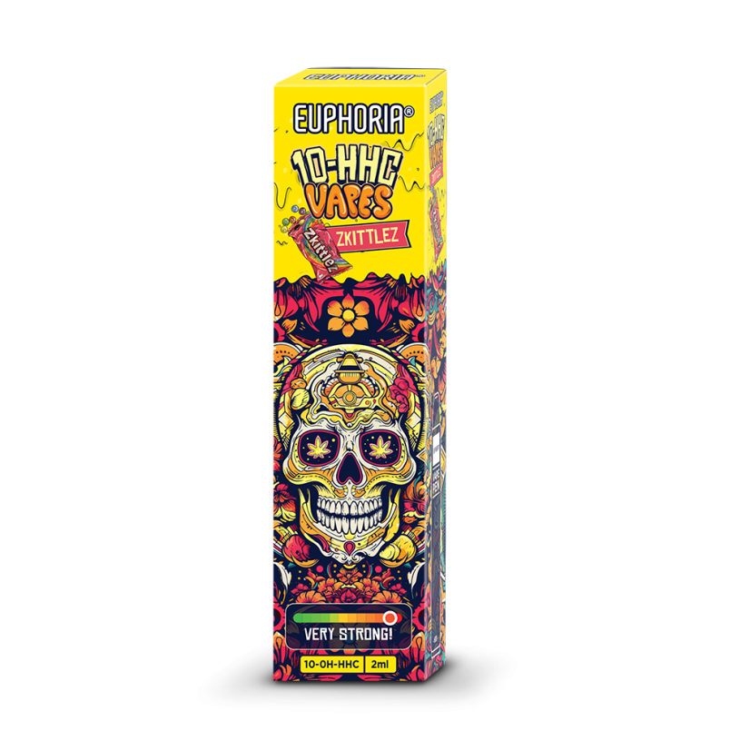Euphoria 10-OH-HHC jednorazov vape pero Zkittlez, 95% 10-OH-HHC, 2 ml