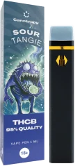 Canntropy THCB engangs-vapepen Sour Tangie, THCB-kvalitet 95 %, 1 ml