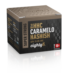 Eighty8 10-OH-HHC Hasjiesj Super Sterk Caramelo, 40% 10-OH-HHC, 1 g