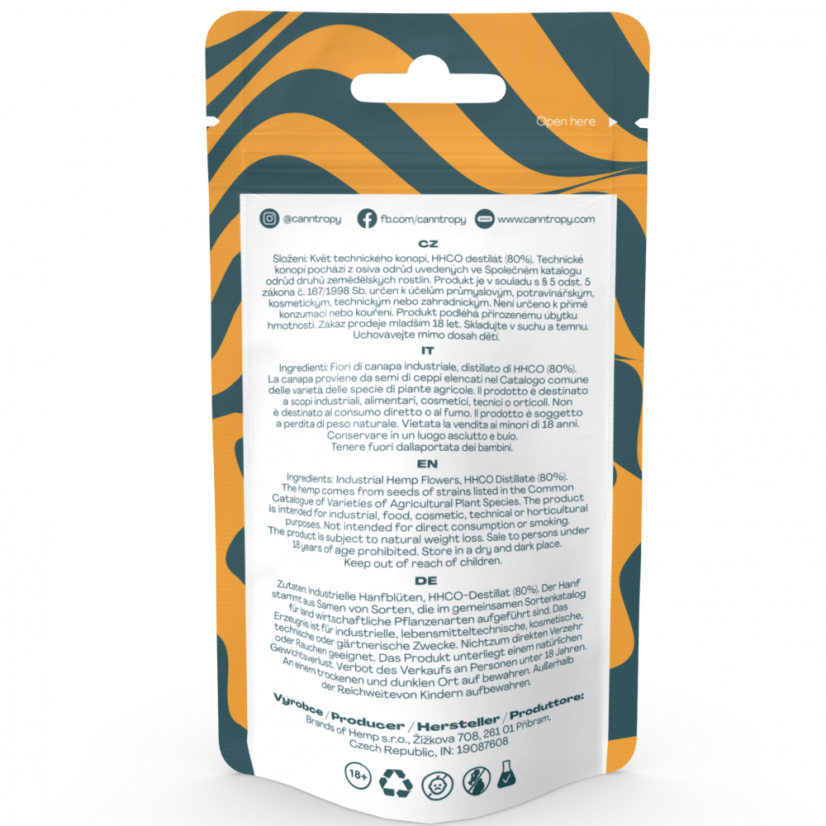 Canntropy HHC-O virág Trainwreck 80 %, 1 g - 100 g