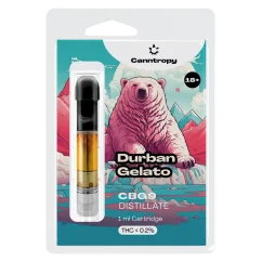 Canntropy CBG9 Cartuș Durban Gelato, CBG9 85% calitate, 1 ml