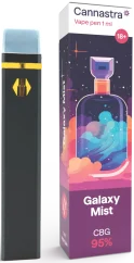 Cannastra CBG Vape Pen jetable Galaxy Mist, CBG 95 %, 1 ml