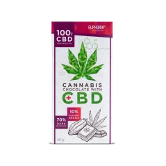 Euphoria Ciemna czekolada z nasionami konopi, 100 mg CBD, 80 g