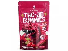 CanaPuff THCJD Gummies Sour Cherry, 5 stk x 25 mg THCJD, 125 mg