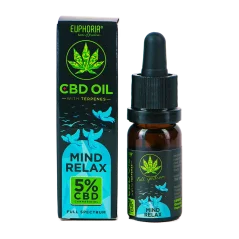 Euphoria CBD oil 5% with terpenes, 10 ml, 500 mg - Mind Relax
