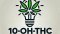 Bulb with cannabis leaf and text underneath: 10-OH-THC