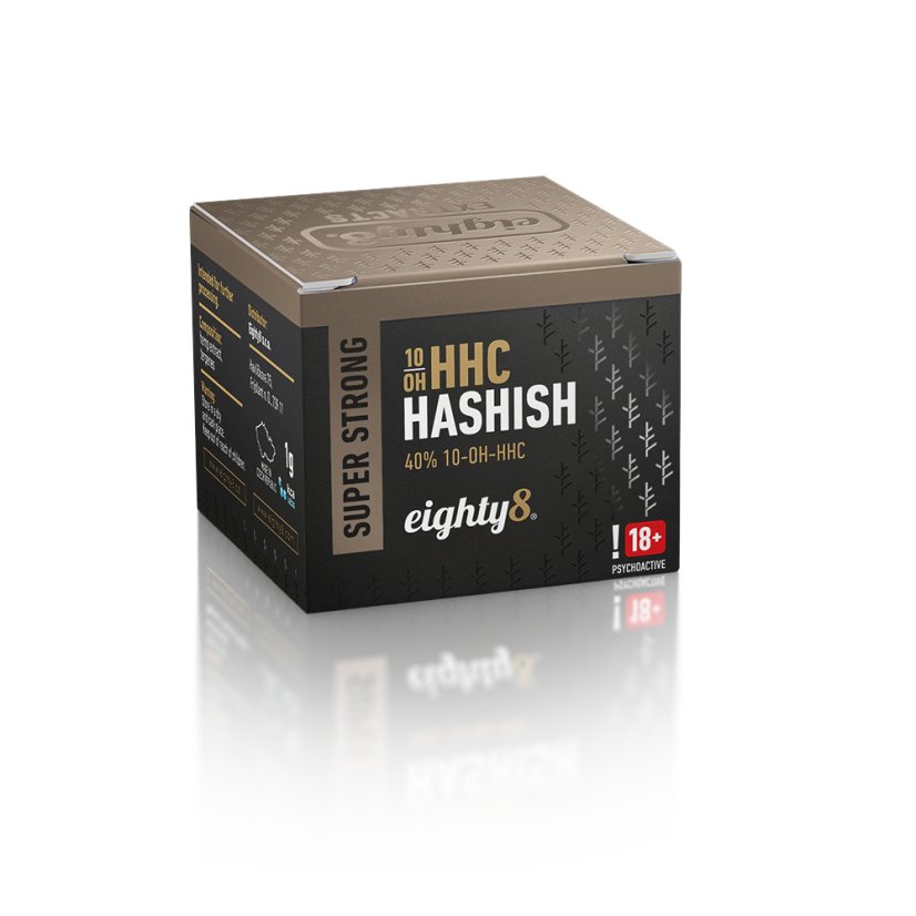 Eighty8 10-OH-HHC Hasjiesj Super Sterk Caramelo, 40% 10-OH-HHC, 1 g