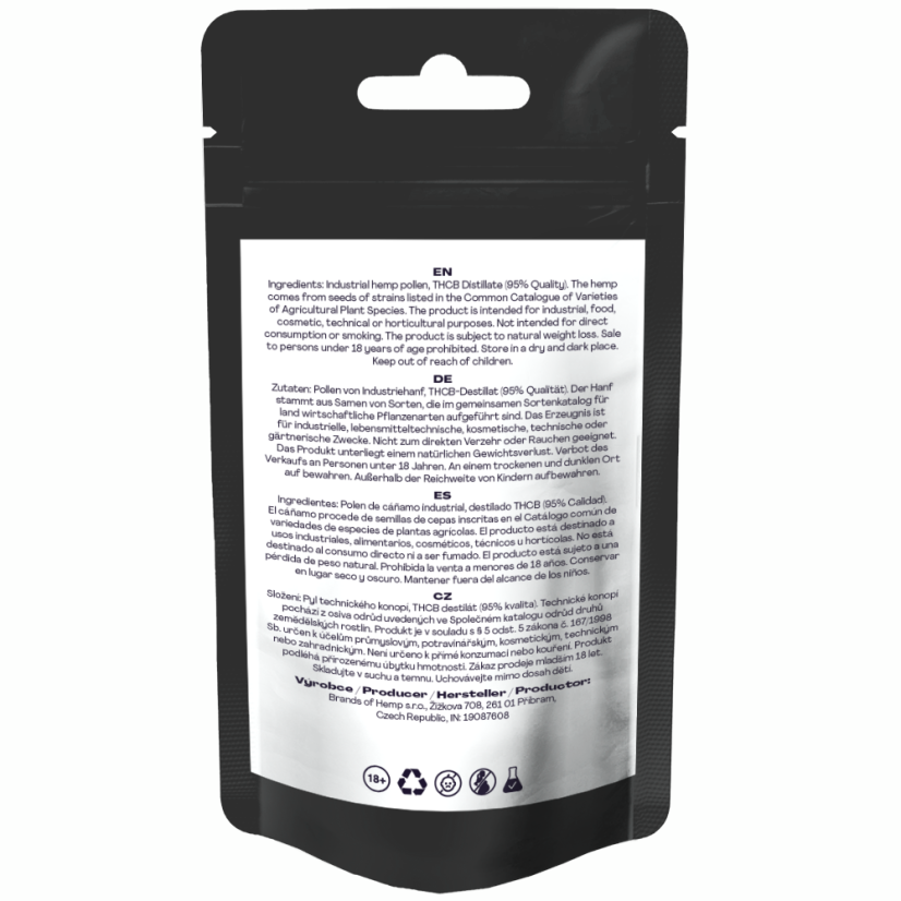 Canntropy THCB Hash Cannaloupe Haze, jakość THCB 95%, 1 g - 5 g