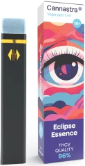 Cannastra THCV jednorazové vape pero Eclipse Essence, kvalita THCV 96 %, 1 ml