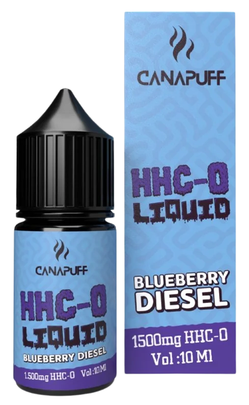 CanaPuff HHC-O Nestemäinen mustikkadiesel, 1500 mg, 10 ml