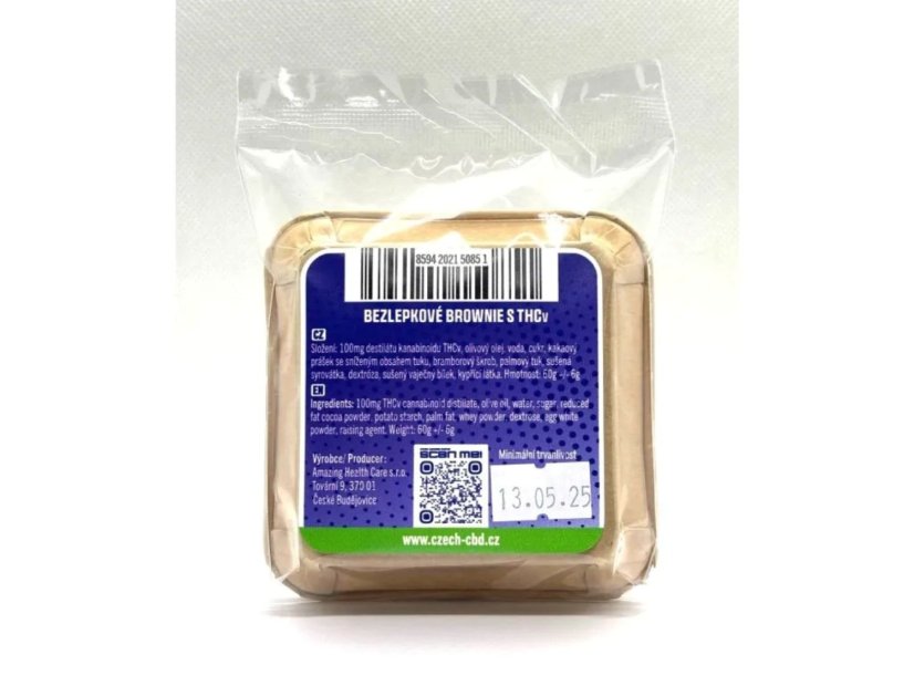 Czech CBD THCV Brownie - klibbfri, 100 mg THCV