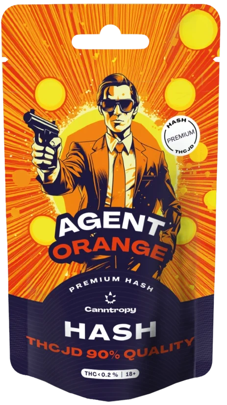 Canntropy THCJD Hash Agent Orange, jakość THCJD 90%, 1 g - 5 g
