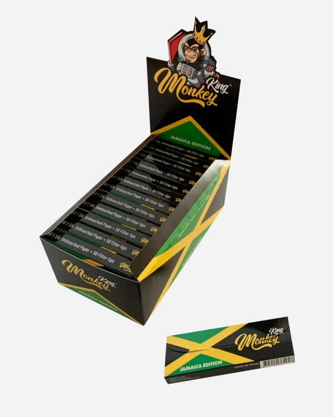 Monkey King cartine media 1¼ con filtri Jamaica, 1 libretto