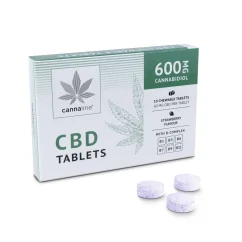 Cannaline CBD Tablets with B-complex, 600 mg CBD, 10 x 60 mg