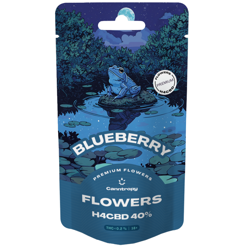 Canntropy H4CBD flower Blueberry 40%, 1 g - 100 g