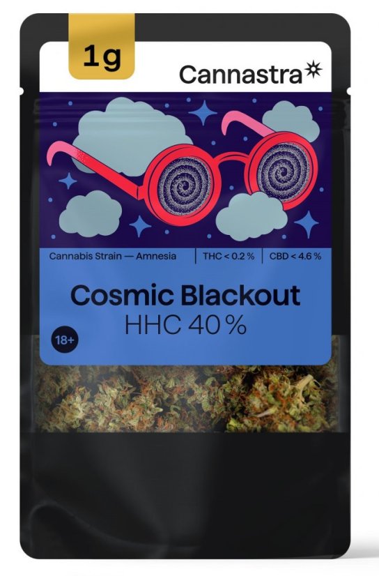 Cannastra HHC Gėlės Cosmic Blackout 40 %, 1 - 100 g