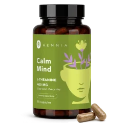 Hemnia Calm Mind, L-theanine 90 Capsules 400mg