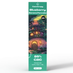 Canntropy Caneta Vape CBC Blueberry Banana Pancake, 95% CBC, 1ml
