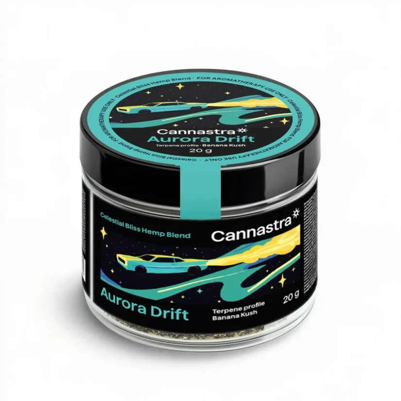Cannastra Celestial Bliss Hemp Blend - Aurora Drift Grinded Flowers Banana Kush (20 g)