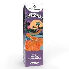 Canntropy THCV Prerolls Orange Creamsicle, THCV 96% de qualité, 1,5 g