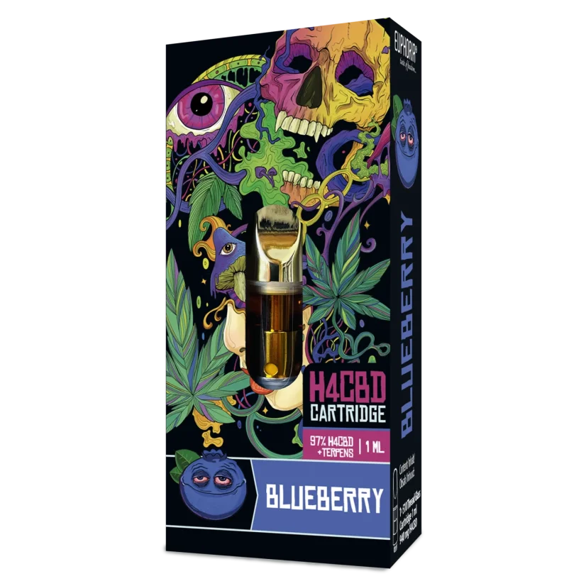 Euphoria H4CBD Cartridge Blueberry, H4CBD 97 %, 1 ml