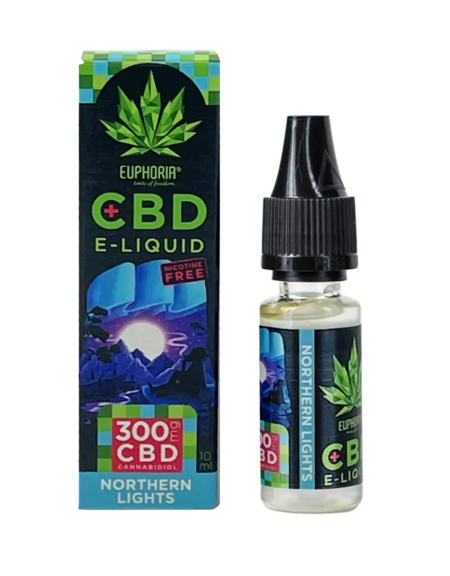 Euphoria CBD E-liquid Northern Lights 10 ml, 300 mg CBD