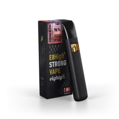 Eighty8 E8High Kertakäyttöinen Vape Lychee, 96 % E8High, 1 ml